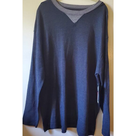 Generation One Mens 2XL New Charcoal Gray Thermal Long Sleeve Cotton Poly Soft - Picture 1 of 9